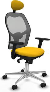 Sedia da ufficio con poggiatesta Piqueras y Crespo 3D086N1 Giallo