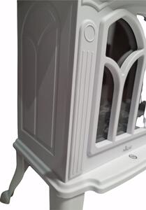 Caminetto stufa elettrica con effetto fuoco vivo ambiente 1500 W White House Niklas