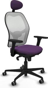 Sedia da ufficio con poggiatesta Piqueras y Crespo 3D036G1 Viola