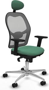 Sedia da ufficio con poggiatesta Piqueras y Crespo 2D086N1 Verde smeraldo