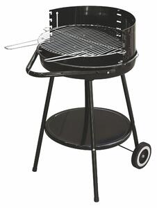 BBQ Barbecue tondo griglia rimovibile in acciaio inox struttura in metallo con ruote e maniglia per lo spostamento BestBQ