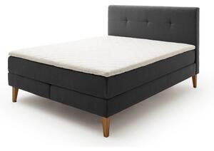 Letto boxspring color antracite 180x200 cm Stockholm – Meise Möbel