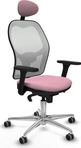 Sedia da ufficio con poggiatesta Piqueras y Crespo 3D086G1 Rosa