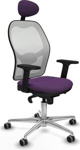 Sedia da ufficio con poggiatesta Piqueras y Crespo 2D086G1 Viola