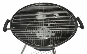 BBQ Barbecue tondo globo con coperchio struttura in metallo griglia in acciaio con ruote