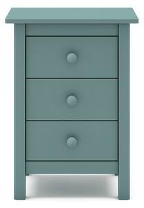 Comodino per bambini in legno di pino color petrolio Max - Marckeric