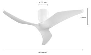 Aeratron FR ventilatore, 126 cm, bianco