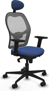 Sedia da ufficio con poggiatesta Piqueras y Crespo 2D036N1 Blu navy