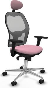 Sedia da ufficio con poggiatesta Piqueras y Crespo 3D086N1 Rosa