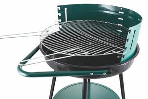 Barbecue tondo griglia in acciaio inox struttura in metallo ripiano inferiore e ruote BestBQ