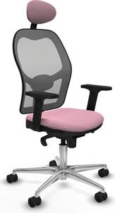 Sedia da ufficio con poggiatesta Piqueras y Crespo 2D086N1 Rosa