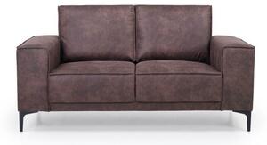 Divano marrone con rivestimento in finta pelle 164 cm Copenhagen – Scandic