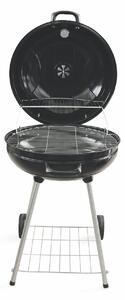 Barbecue globo tondo con coperchio e termostato scalda pietanze con 2 ruote di trasporto BestBQ