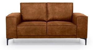 Divano marrone cognac con rivestimento in finta pelle 164 cm Copenhagen – Scandic