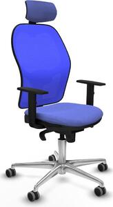 Sedia da ufficio con poggiatesta Piqueras y Crespo 1D086G2 Azzurro