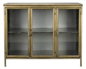 Vetrina dorata in metallo 100x80x38,5 cm Gertlush – Dutchbone