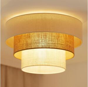 Brilagi-Plafoniera DENVER LUNETA 1xE27/15W/230V diametro 45 beige/marrone/color crema