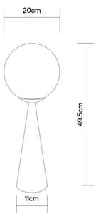Globo 21031N - Lampada da tavolo PINPAL 1xE27/40W/230V cromo