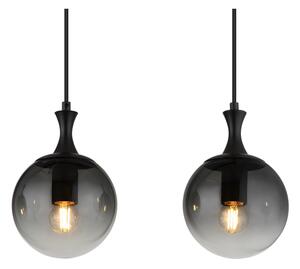 Globo 15885-4H - Lampadario a sospensione con filo DALTON 4xE27/10W/230V nero