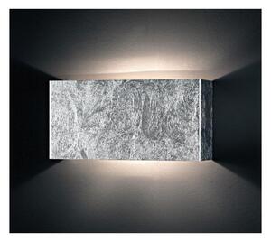 LEI LAMPADA DA PARETE IN METALLO DECORATO FOGLIA ORO O FOGLIA ARGENTO