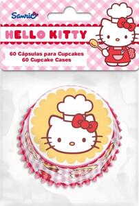 Set di 60 Pirottini per Cupcakes Hello Kitty Cake Design