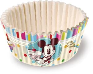 Set di 60 Pirottini per Mini Cupcakes Mickey Mouse Family Disney