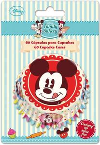 Set di 60 Pirottini per Cupcakes Mickey Mouse Family Disney Cake