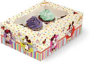 Scatola Regalo per 6 Cupcakes Mickey Mouse Disney Cake Design