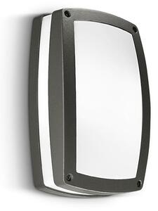 APPLIQUE/PLAFONIERA DA ESTERNO IP54 RETTANGOLARE 2XE27 CORNICE DISPONIBILE IN 4 COLORI