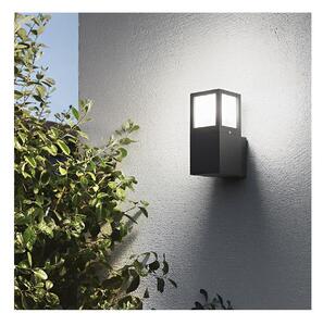 APPLIQUE DA ESTERNO IP54 DUE COLORI ANTRACITE E GRIGIO ALLUMINIO 1XE27