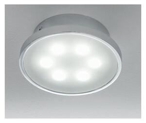 ROND APPLIQUE/PLAFONIERA LED 6W IN METALLO CROMO LUCIDO DIFFUSORE SATINATO