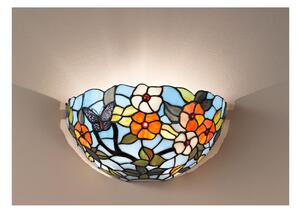 T1002-A BUTTERFLY LAMPADA DA PARETE IN VETRO TIFFANY