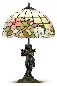 B616-T616 TULIPANO LAMPADA DA TAVOLO IN VETRO TIFFANY