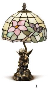 B618-T618U TULIPANO LAMPADA DA TAVOLO PICCOLA IN VETRO TIFFANY