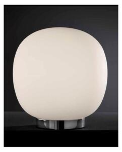 ROSY ABAT-JOUR IN VETRO BIANCO LATTE SATINATO E MONTATURA CROMO LUCIDA