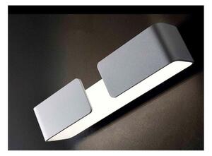 SIPARIO GRANDE APPLIQUE METALLO BIANCO CON LED INTEGRATO DA 12W