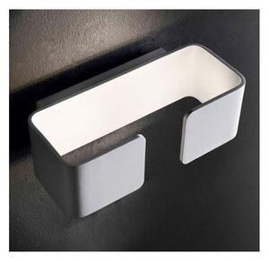 SIPARIO PICCOLO APPLIQUE METALLO BIANCO CON LED INTEGRATO DA 6W DI ILLUMINANDO