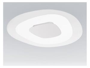 ANTIGUA PLAFONIERA DIAMETRO 60,5 A LED 38W LUCE DIFFUSA MONTATURA BIANCO E VETRO TRASPARENTE