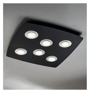 DEMETRA PLAFONIERA SQUADRATA 60X60 CON 6 ANELLI COLORE A SCELTA DI ILLUMINANDO