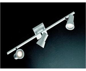 TORCIA 3 APPLIQUE PLAFONIERA MOKA O BIANCA LAMPADINE LED GU10 DIREZIONABILI