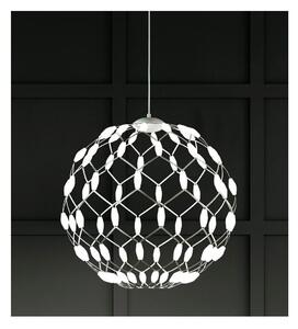 WELL S50 LAMPADARIO SOSPENSIONE DIAMETRO 50 CM LED 60W DIMMERABILE MODERNO BIANCO