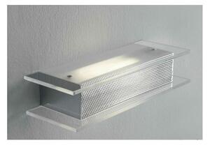 TETI 10 LED APPLIQUE IN METALLO CROMO E VETRI SATINATI LED 10W LUCE 3000K MODERNA