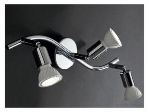 PINO 3 APPLIQUE CON 3 FARETTI ORIENTABILI IN METALLO CROMO ATTACCO GU10 LAMPADINE INCLUSE