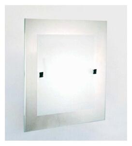 FLAT PLAFONIERA PICCOLA MODERNA 30X30 IN VETRO SATINATO BIANCO DI ILLUMINANDO