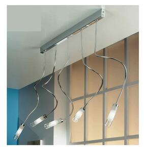 GINEVRA VETRO AP5 LAMPADA DA PARETE IN METALLO CROMO O NICHEL SEMIRIGIDO DI ILLUMINANDO