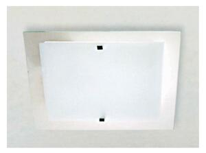 FLAT PLAFONIERA MODERNA 50X50 IN VETRO SATINATO BIANCO DI ILLUMINANDO