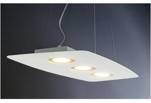 DEMETRA BIANCA SOSPENSIONE DI ILLUMINANDO CON ANELLI DI 8 COLORI E LAMPADINE GX53