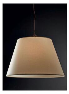STREET SOFT 45 SOSPENSIONE SINGOLA STILE RUSTICO IN METALLO BRUNITO CON PARALUME IN PERGAMENA
