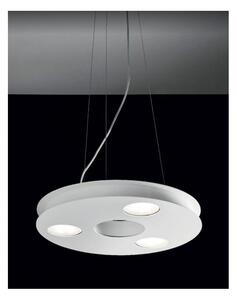 UFO 3 SOSPENSIONE DIAMETRO 36 CM BIANCA O SABBIA 3 LUCI CON LAMPADINE LED SOSTITUIBILI