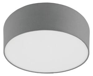Plafoniera moderno Sitia grigio, in cotone, D. 29 cm 29x29 cm, INSPIRE